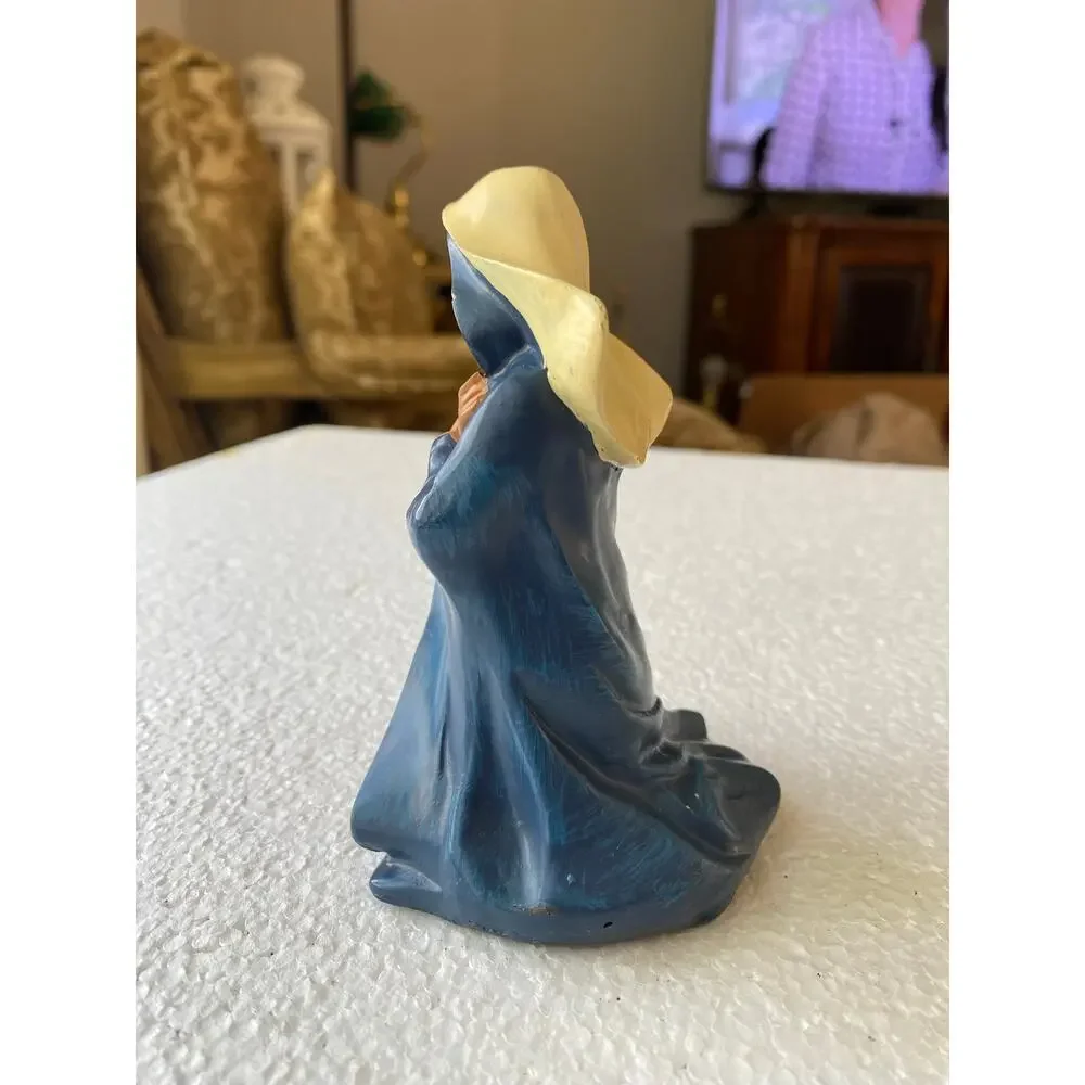 Handpainted mary resin
